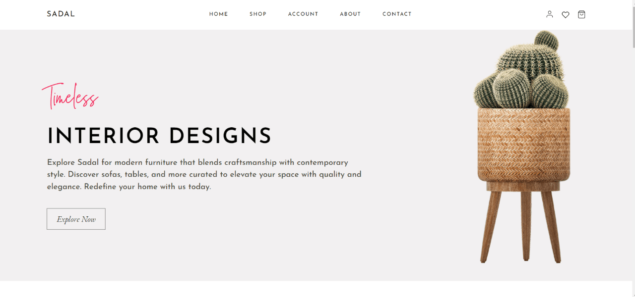 Furniture Project Website